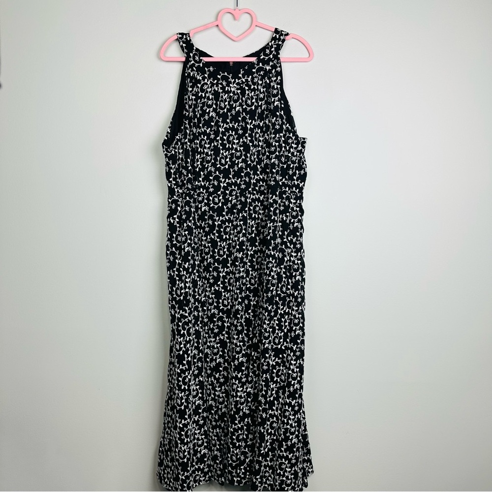 Tommy Hilfiger Black and White Maxi Dress Size 18